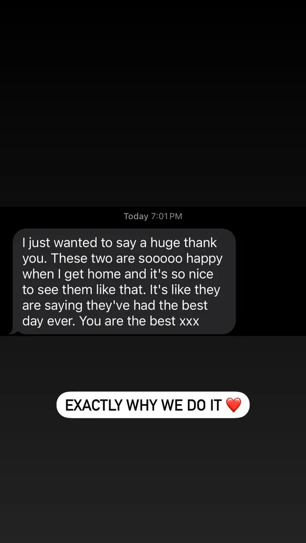 Customer testimonial